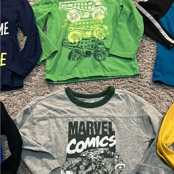 Toddler 4T Boys Long Sleeve Winter Shirt Bundle - 8 pcs - Picture 3 of 7